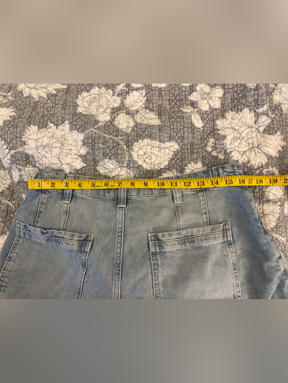 We The Free Light Blue High-Rise Denim Shorts - Picture 10 of 12